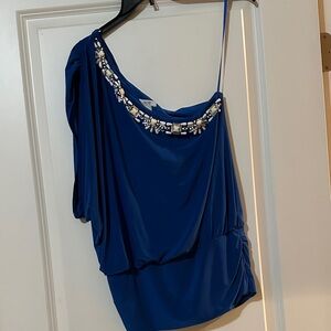 Cache Royal Blue Embellished Top